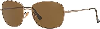 Sunglass Hut Collection Woman Sunglasses, Bronze Lenses Metal Frame, 56mm