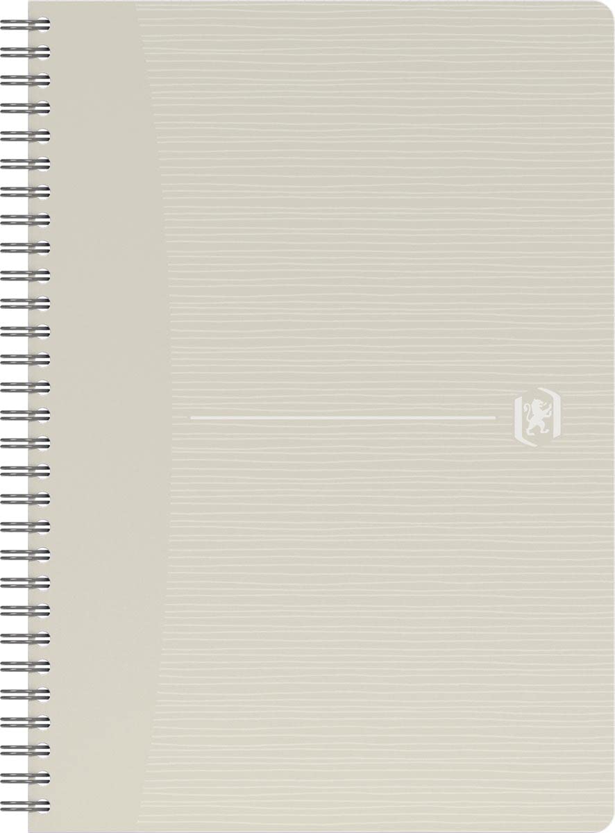 OxfordOffice My Style 4001541L Spiral Book A5 with Double Spiral Lined 6 mm 90 Sheets Recycled 90 g/m² Colour