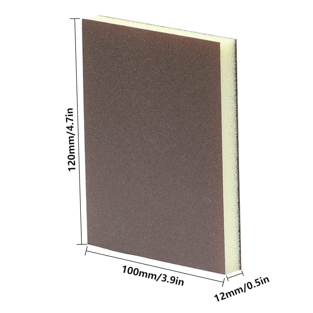 Set 16 Spugne Abrasive Per Levigare - Grana 240-800, Legno E Metallo - Foto 9