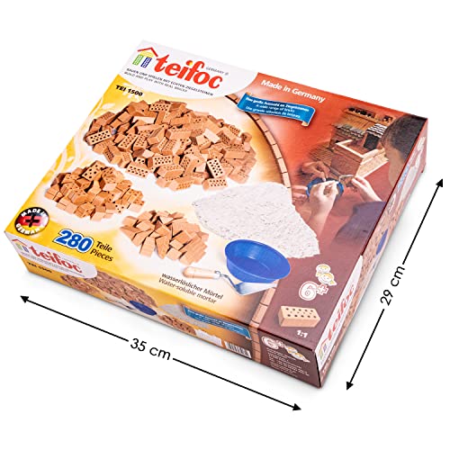 Teifoc Huge Supplement Brick Construction Set, 280+ Building Blocks, Erector Set And Stem Building Toy #TOP5