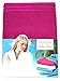 Produktbild Vossen ® Handtücher 2 Stück, 50 x100 cm in leuchtendem Cranberry/Pink mit Bordüre