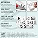 (3Pcs) Fueled by Sleep Token and Smut Sticker Bookish Reading Dark Romance Book Lover Kindle Waterproof Vinyl Sticker for Laptop Water Bottle Hard Hat Cup Cars Decals Gift for Her Him Adults 2 Inches