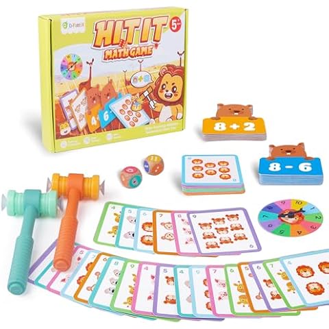 D-FantiX Addition and Subtraction Games, Math Games for Kids, Math Manipulatives Games for Kindergarten Elementary 1st 2nd 3rd Grade, Montessori Educational Math Learning Toy for Classroom Homeschool Cover