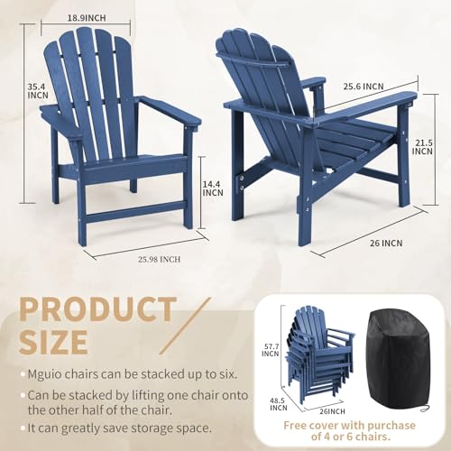 Adirondack-Chairs-Set-of-6-HDPE-Adirondack-Chair-with-Wide-Arm-Composite-Stackable-Chairs-Set-Modern-Adirondack-Chair-Weather-Resistant-Outdoor-Adirondack-Chair-for-Fire-Pit-Patio Adirondack Chairs Set of 6 HDPE Adirondack Chair with Wide Arm Composite Stackable Chairs Set Modern Adirondack Chair Weather Resistant Outdoor Adirondack Chair for Fire Pit Patio