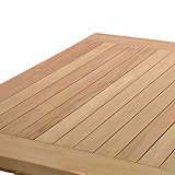 DIVERO Holztisch Gartentisch Teakholz 80 x 80 cm - 3