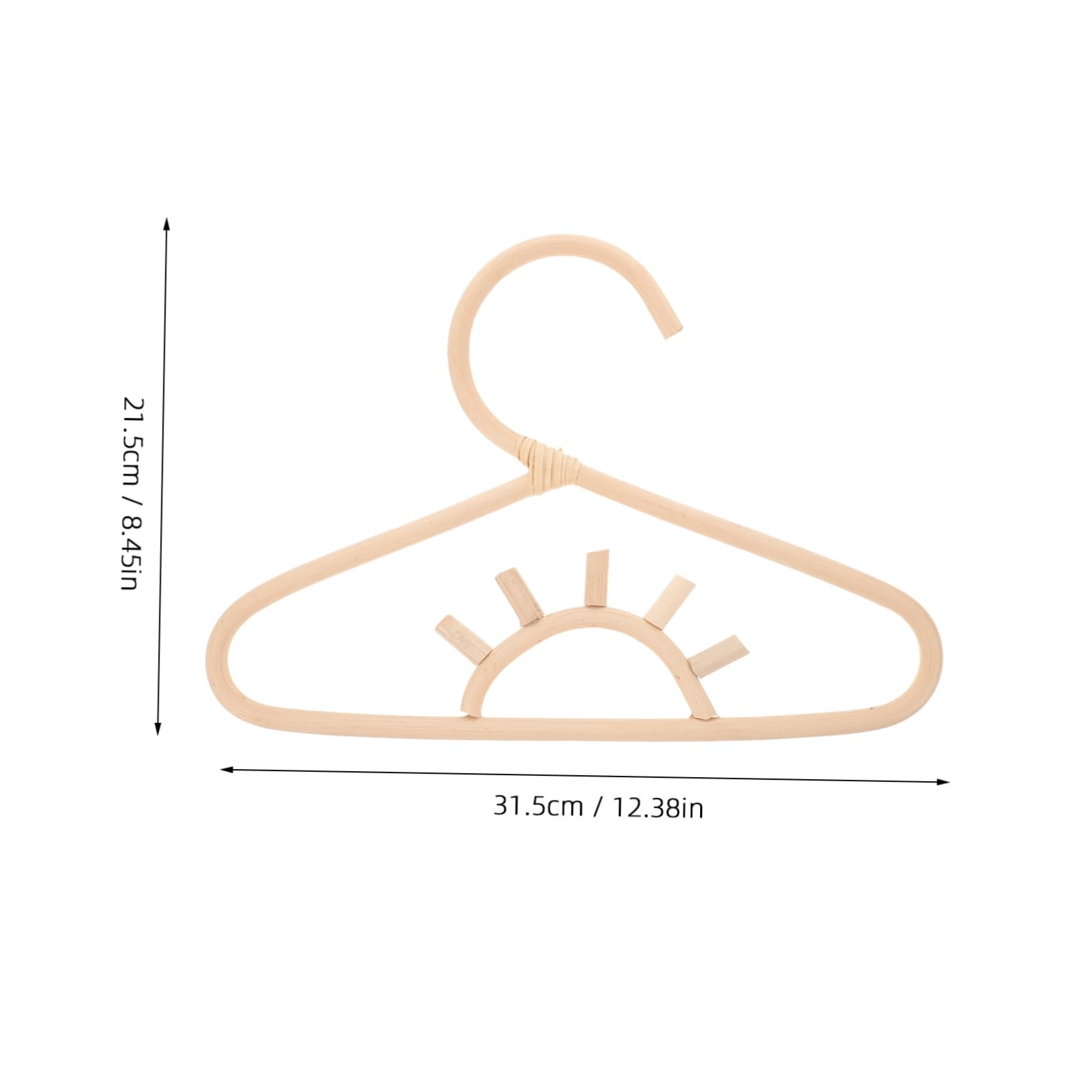 MAGICLULU 5-teiliges Rattan-kleiderbügel-Set Für Kinder Baby-kleiderbügel Kleinkind- Dekorative Für Kinderzimmer Dekorationszubehör
