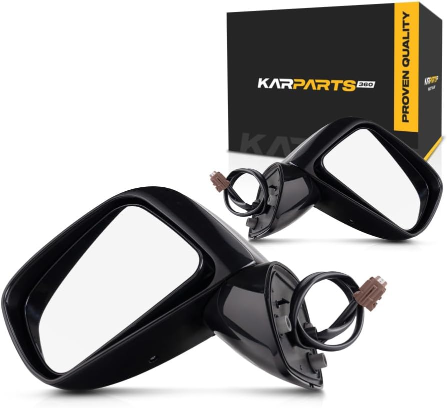 For Nissan Versa 2008 09 10 2011 Door Mirror Driver and Passenger Side | Pair | Power | Non-Heated | Sedan | Type2 | S/Sl Model | Hatchback | Replacement For 96302EL12B | K6313-EL00D | NI1320200