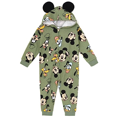 Combinaison polaire bébé zippée Mickey pour stopper le froid nocturne des tout-petits