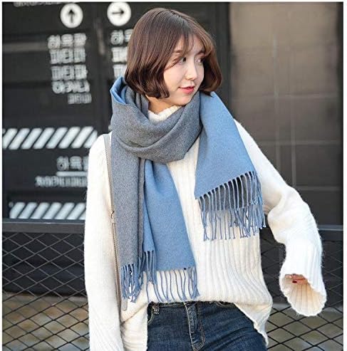 Jeelow Double-Sided Pashmina Shawl Wrap | Cashmere Feel Poncho Cape | Soft & Warm Women's Blanket Scarf - Image 5