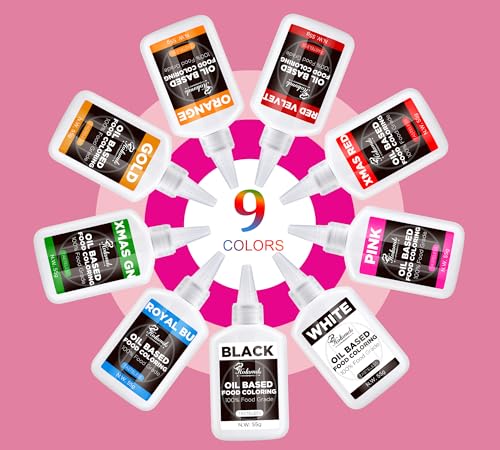 Fettlösliche Lebensmittelfarbe 55g, Weiß Ölbasis Lebensmittelfarben für Schokolade, Fondant, Macaron, Tortendeko, Konzentrierte Oil Based Food Coloring zum Backen, Kochen, Zuckerguss, Cupcake
