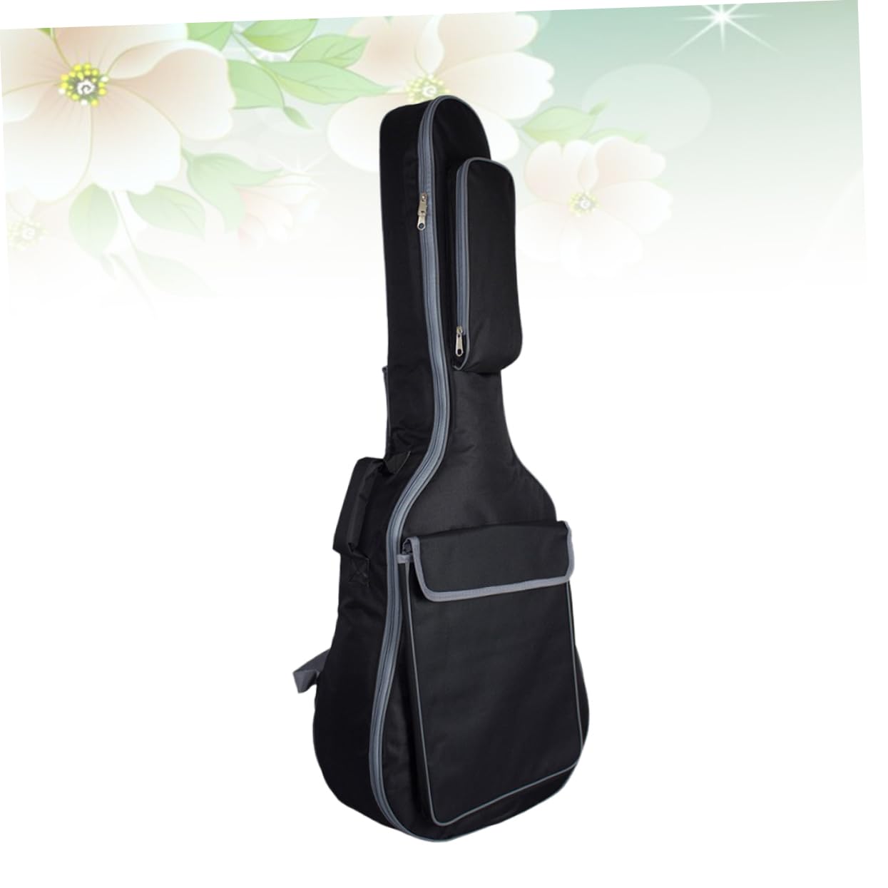 Yardwe Borsa Tracolle 41 Pollici Acustica per Chitarra Imbottita Doppie | Nero in Nailon, Protezione Spessa, Trasporto a Spalla, Design Doppie Cinghie