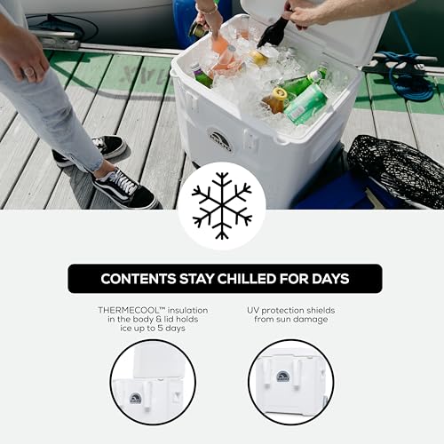 Image of Igloo Marine Cooler | Insulated Hard Shell Ice Chest |Great for Fishing, Camping, Boating, & More
