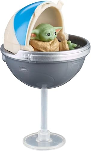Miniatura 8 de STAR WARS Epic Hero Series Grogu - Figura de acción de 1 pulgada de alto y cochecito flotante, juguetes para niños y niñas de 4 años