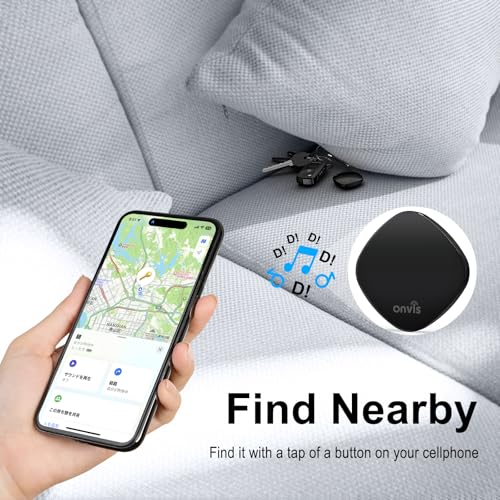 Onvis Smart Trova Oggetti, Bluetooth Localizzatore Funziona con Apple Dov'è App (solo iOS), Durata della batteria di 3 anni, Item Finder per Chiavi/Bagagli/Valigie, Apple MFi Certificato (4 Pack) - Immagine 2