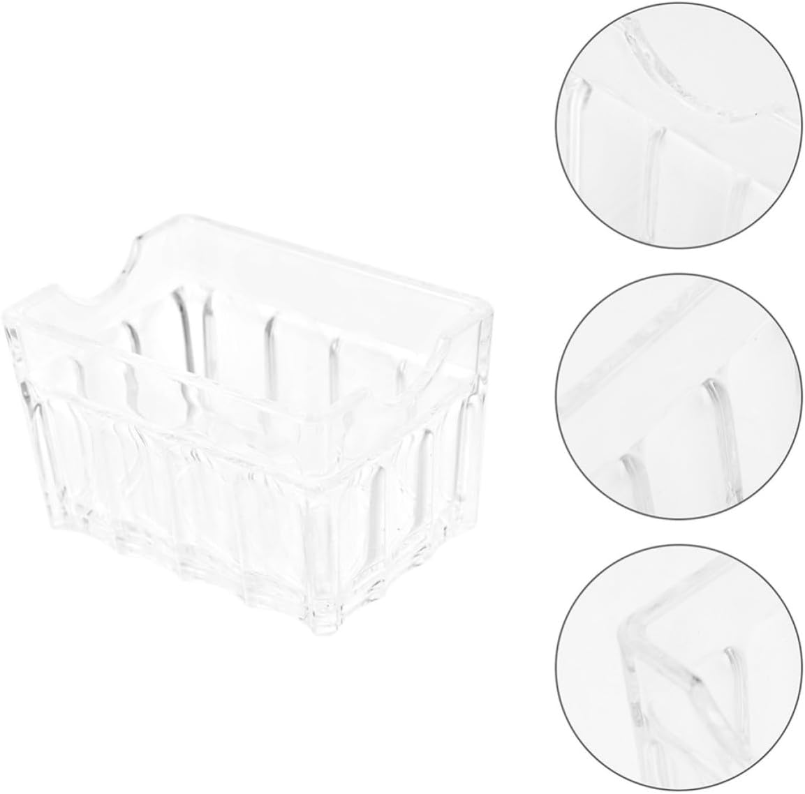 Generic Tea Bag Holder and Sugar Packet Organizer Kitchen Organizer Box Acrylic with Design, Space-saving Versatile Use with Simple and Modern Style for Home and Coffee Shops