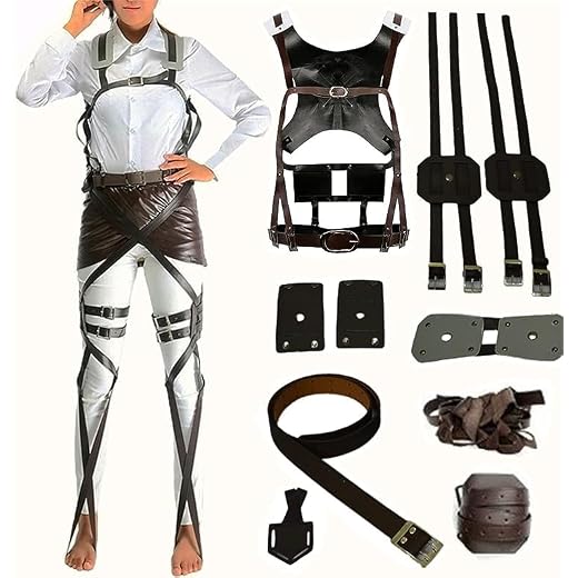 Kraja Equipaggiamento Cosplay cintura mikasa levi Eren di manovra Tridimensionale atrezzatura per l'Armata Ricognitiva per i Fan di Atta giganti(Equipaggiamento)