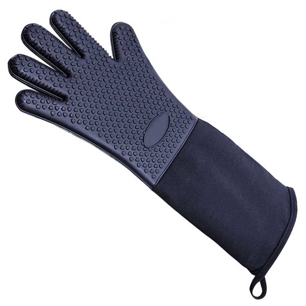 Guantes de Cocina, Manoplas para Horno microondas, Guantes Largos de Aislamiento térmico, Antideslizantes, antiescaldaduras para cocinar, Hornear, Barbacoa