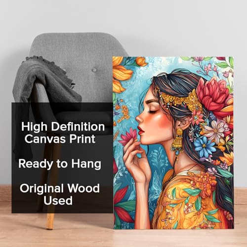 Image of PAPER PLANE DESIGN Modern Art Canvas Gallery Wrap Painting | Eclectic Modern Art Theme | Wall Art for Living Room, Bedroom, and Office Decor | Size 20 In x 30 In. (A)