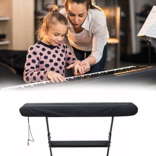 Klavier Abdeckung 61 Tasten, Abdeckung für Klaviertastatur mit Kordelzug zum Schutz Elektronischen Klaviertastatur (98 x 42 x 16 cm)