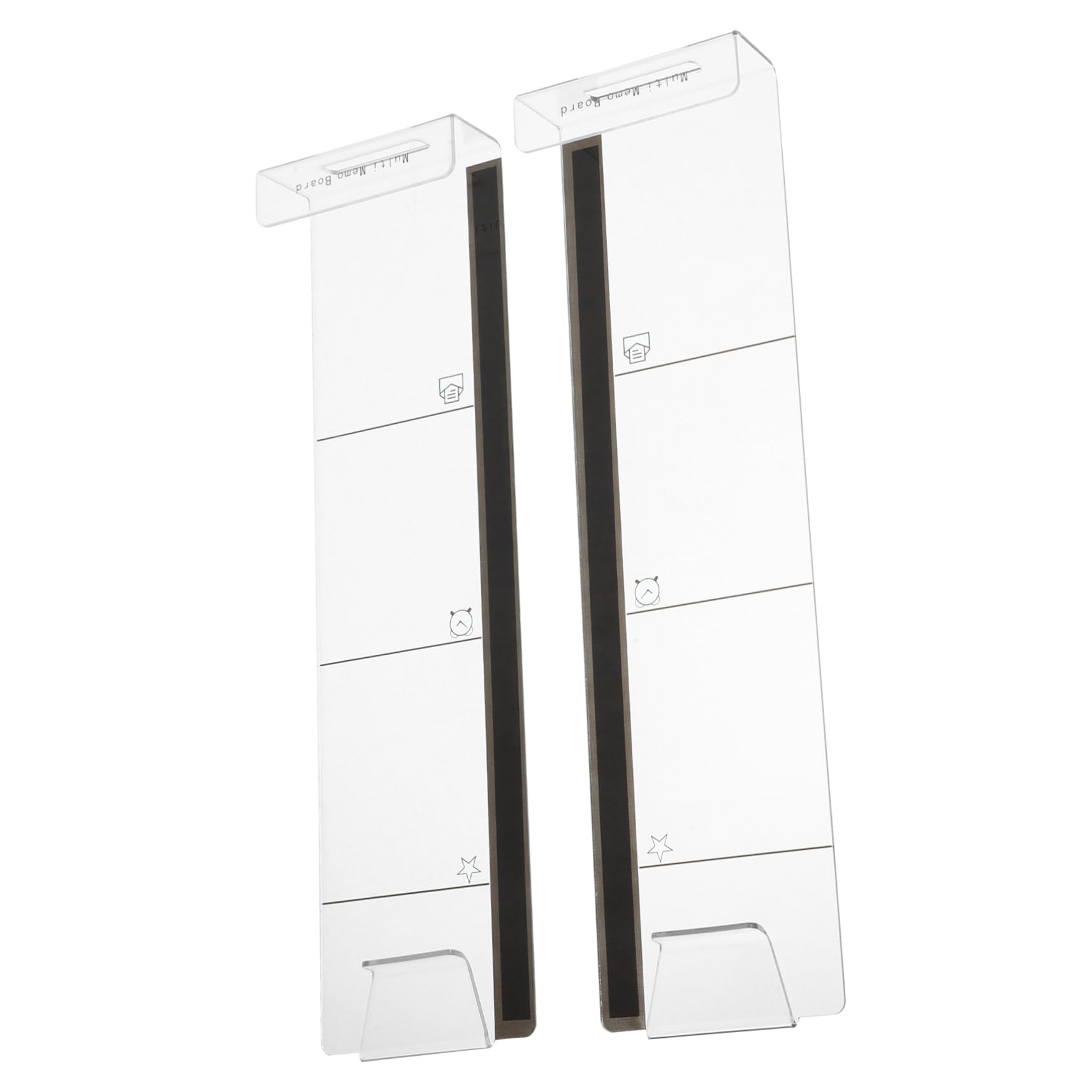 8pièces Tableau Mémo Transparent Acrylique Pour Moniteur Organisateur De Notes Adhésives Support Pratique Pour Bureau