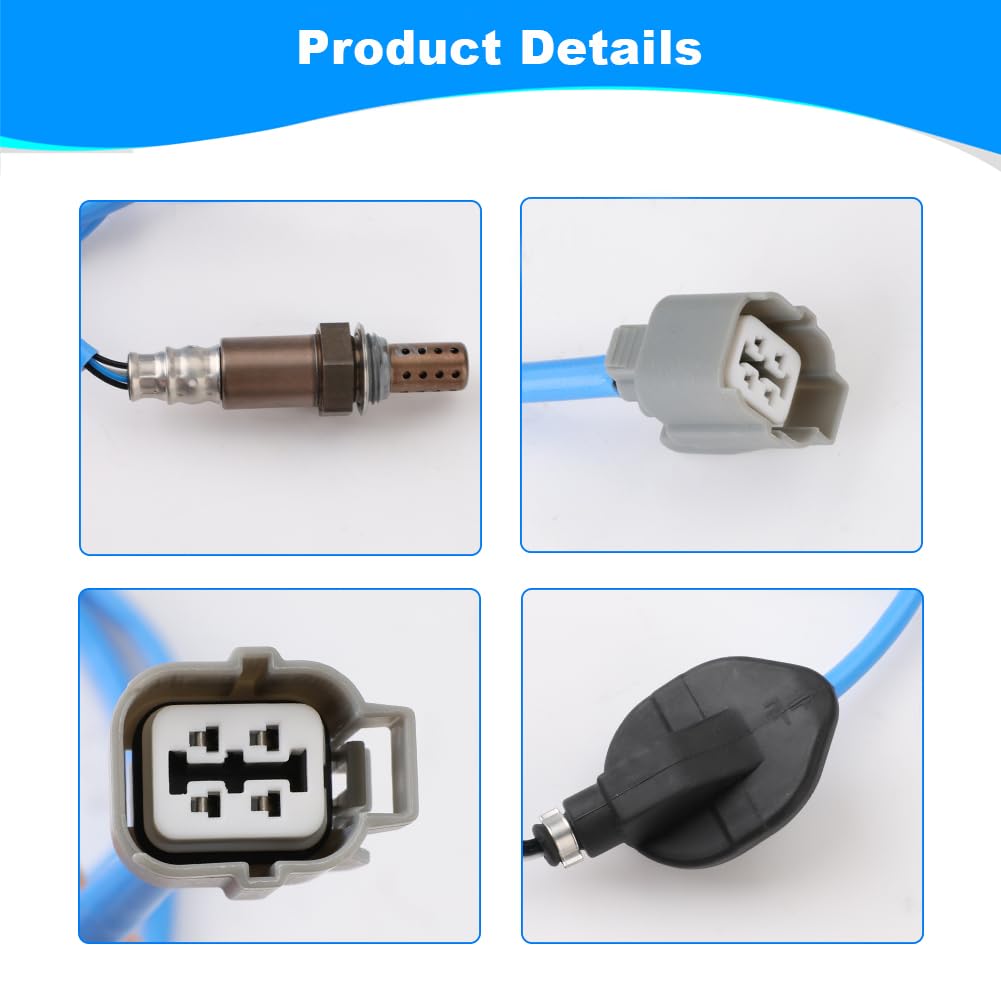 JDMON 2PCS O2 Oxygen Sensor Upstream Downstream Replacement for Honda Accord 2.4L 2003 2004 2005 2006 2007 Compatible with 234-4797, 2344363, 36532RAAA01, 36532RAAA02