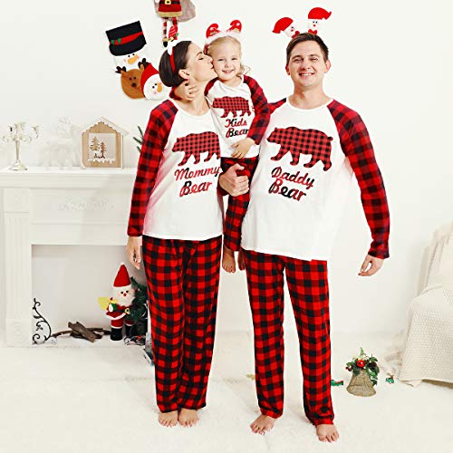 Matching Family Pajamas Set Christmas Pants Cotton Pjs Set Bear Pajamas for Family3