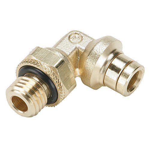 Parker 169PMTNS-8-M12-pk10 Push-to-Connect D.O.T. Fitting, Tube to Metric Thread, Push-to-Connect and Metric 90 Degree Elbow, 1/2" and M12x1.5 mm, Brass, 1/2", M12 x 1.5 mm (Pack of 10)