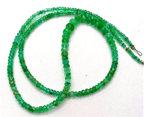 Perles d'émeraude véritable fil complet cadeau idéal pour créatrice de bijoux