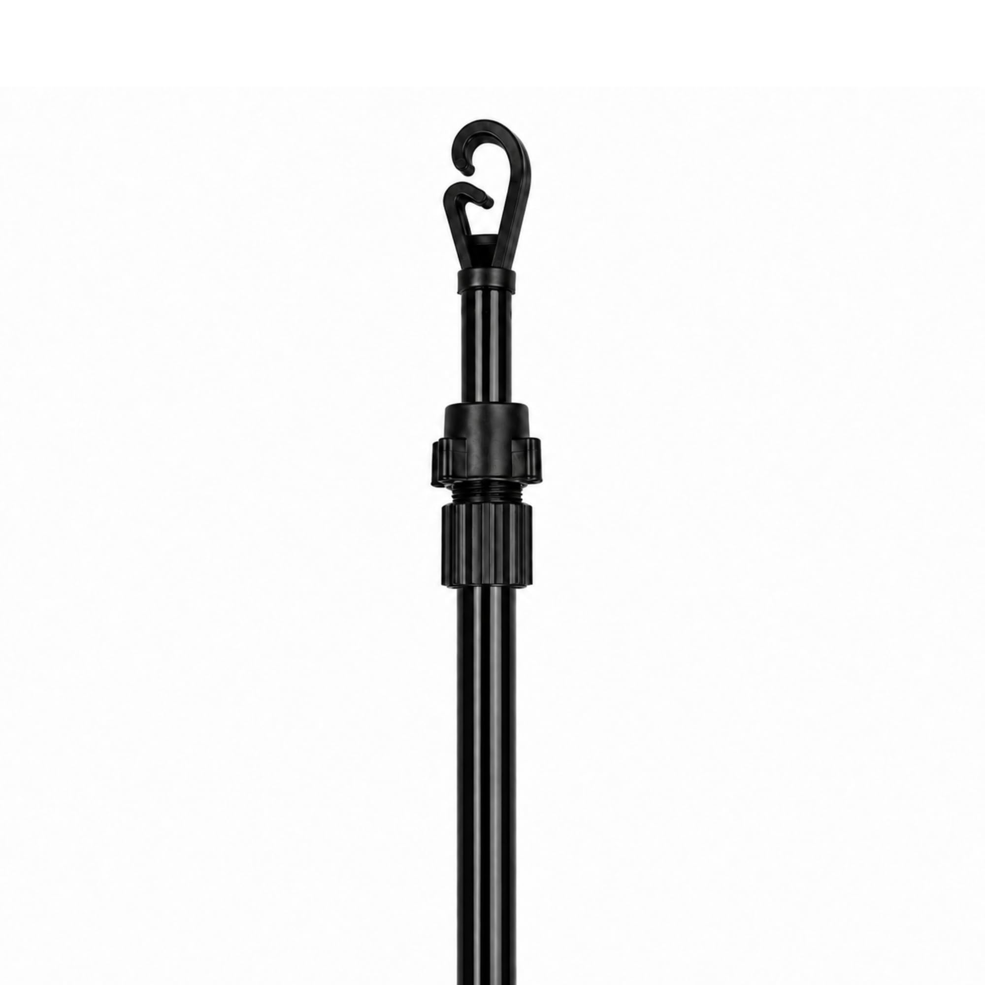 2.4m 8ft Telescopic Washing Line Prop, Heavy Duty Galvanised Pole