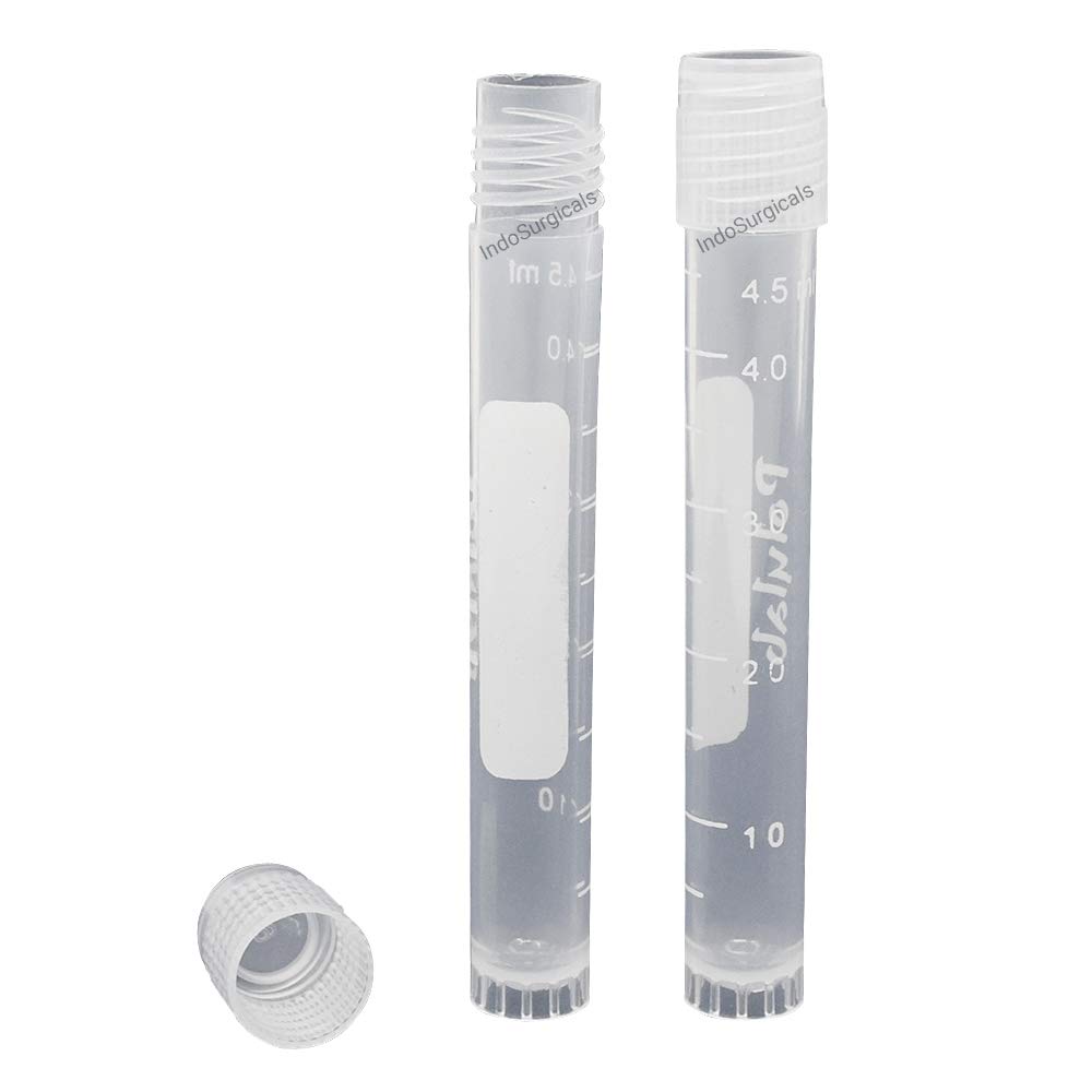 IS IndoSurgicals Cryo Vials/Storage Vials with Screw Cap 4.5 ml (Pack of 100 Pcs.) (B083XZNGP2) Amazon Price History, Amazon Price Tracker