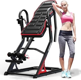 HARISON Inversion Table for Back Pain Relief 350 LBS Capacity with 3D Memory Foam, Strength Training Inversion Equipment for Pain Therapy Training with Safe Belt & Comfortable Ankle Holders