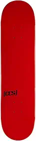 [CCS] Logomarca de skate em branco (vermelho, 17,78 cm)