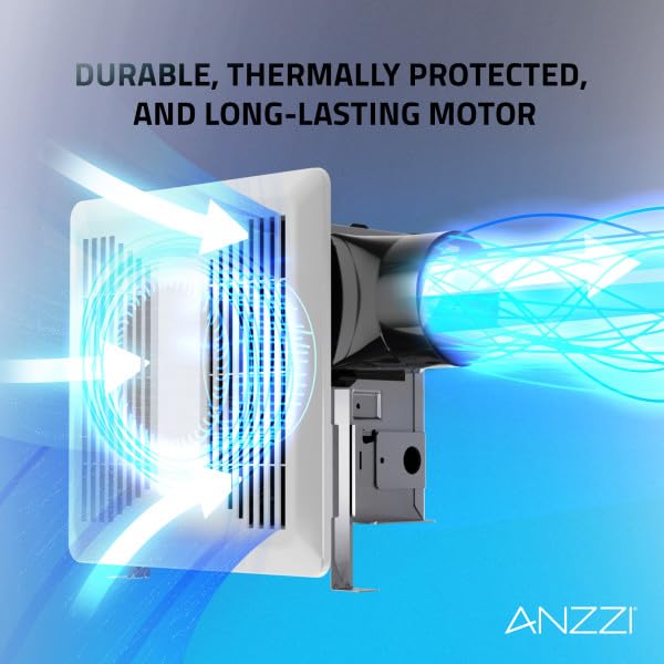 Amazon.com: ANZZI Exhaust Fan 80 CFM 0.7 Sones with LED