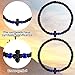 Pndeyo Orthodox Prayer Rope, Thicken Christian Greek Prayer Rope with Blue Beads, Handmade Orthodox Bracelet Blessing Cross Tassel Car Hanging Charms for Women & Men- Black