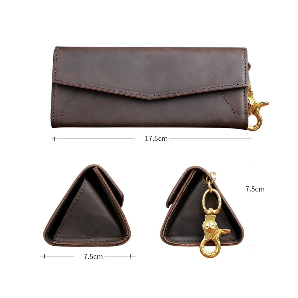 Skórzane etui na okulary, etui na okulary do czytania, przenośne etui na okulary przeciwsłoneczne w stylu retro wąskie etui dla kobiet mężczyzn poziome etui na okulary