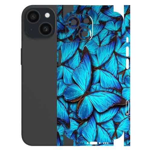 Image of AtOdds - Full Body Back Screen Guard Protector Film - Lamination Wrap Skin Sticker for iPhone 15 | Scratchproof Matte Finish (Design - Butterfly)