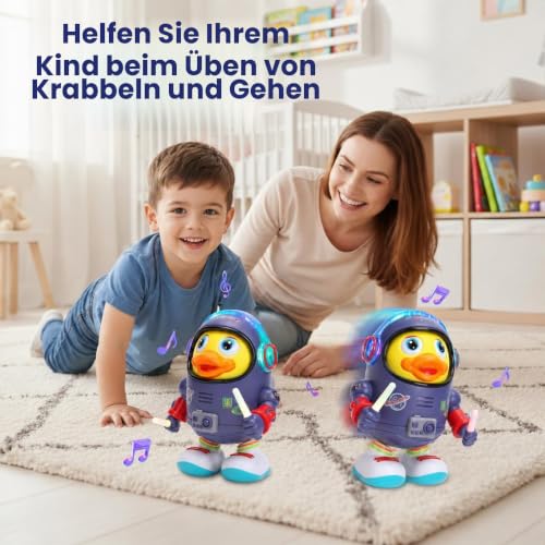 Pipihome Tanzende Ente Babyspielzeug 3+ Jahr, Electric Duck Musikspielzeug – Ansicht 6
