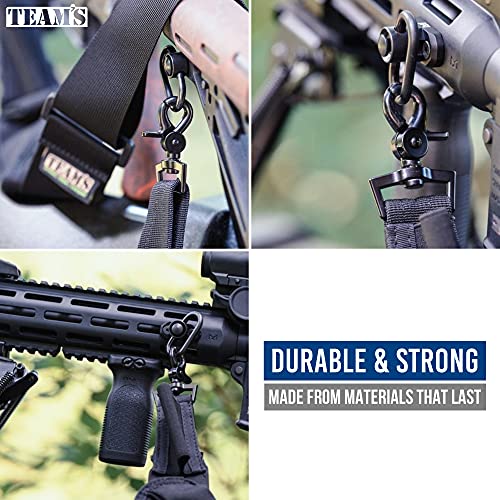 2 Point Rifle Sling, Hunting Rifle Strap, Gun Accessories, 2'' Extra Wide Strap,Sling With Swivels,Fits Any Gun 2 Point Strap, Adjustable Length 40''-59'',Free Bonus #TOP3