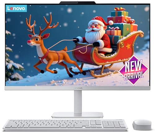 Image of Lenovo All-in-One Desktop with Intel 4-Core Processor| 24 inch Full HD Display| WiFi 6| Bluetooth| HDMI, USB, Ethernet Ports| Windows 11 Pro| for Business & Personal Use (16GB RAM & 128GB SSD)