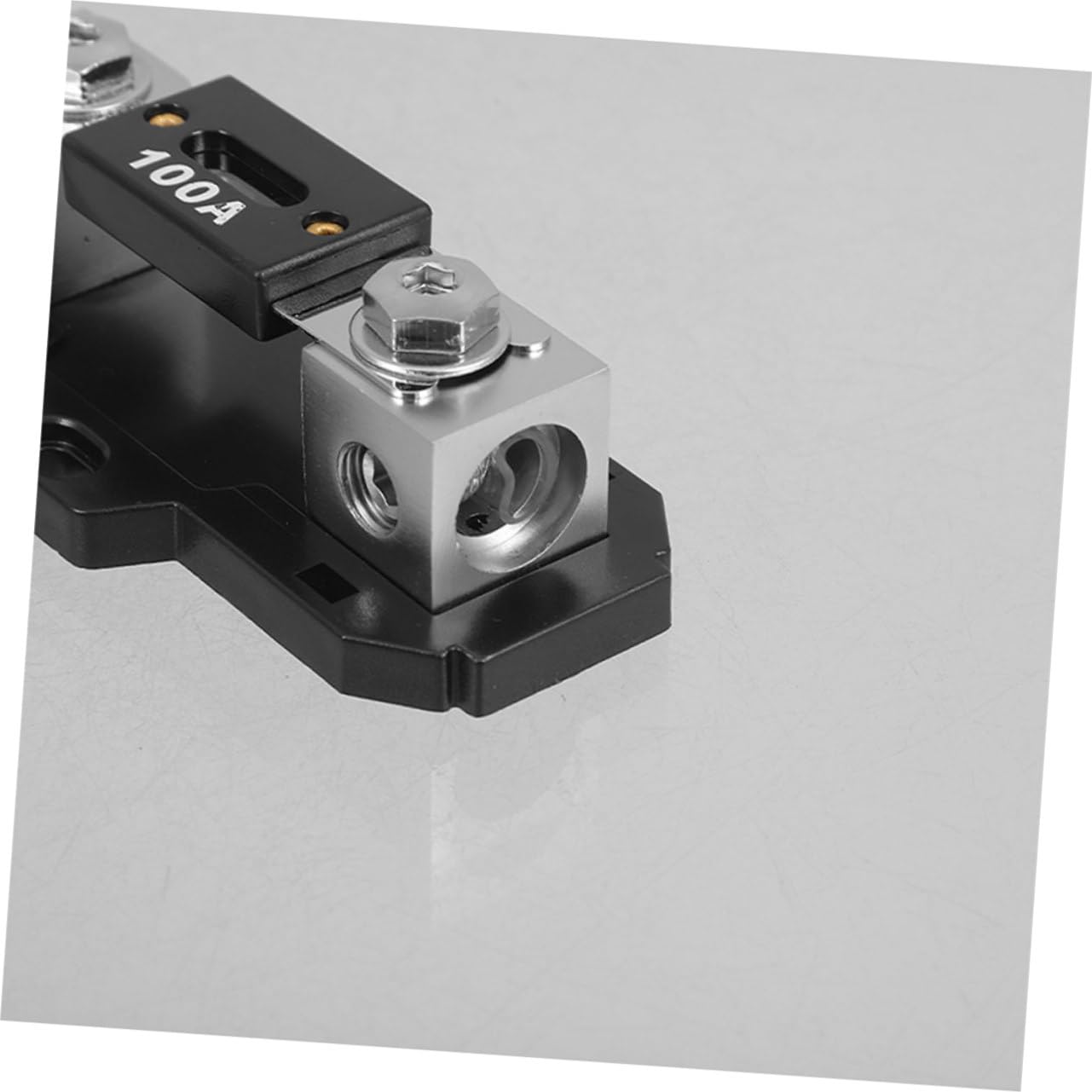 Portafusibili Anl 100a 2pezzi in Lega di Zinco per Impianto Audio Auto, Installazione Facile e Trasmissione Audio Migliorata per Amplificatori e Impianti Stereo