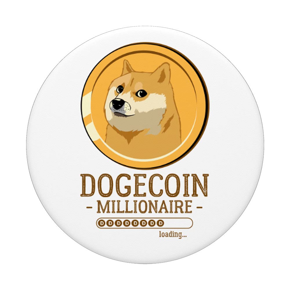 Amazon.com: Dogecoin Millionaire Funny HODL Doge Coin Crypto Lover  PopSockets Swappable PopGrip : Cell Phones & Accessories