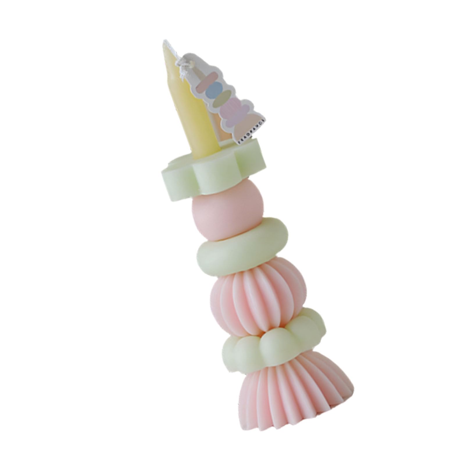 Jazuaiao Rainbow Stacking Scented Soybean Waxes Aromatherapies Home Decors Birthday Present for Women Friend Soybean Waxes Aromatherapies Gift
