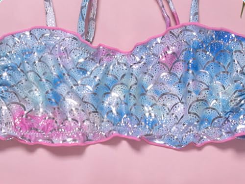 ASHER FASHION Girls' Flounce Bikini Sets Beach Sport Two Piece Swimsuit4