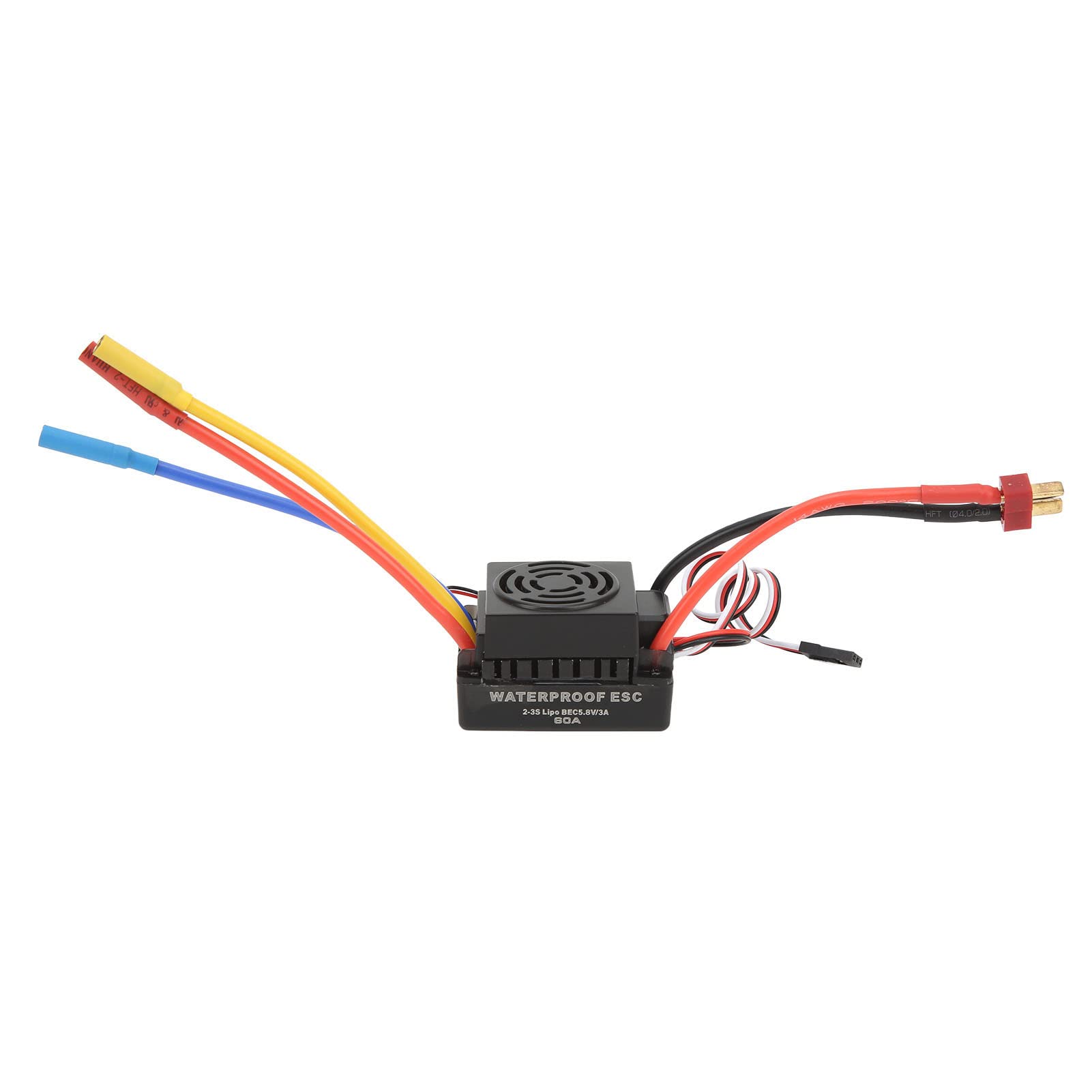 Motore brushless impermeabile S3650 3900KV + ESC brushless 60A Spina T maschio + Set ventola di raffreddamento motore per parte di aggiornamento auto RC 1/10