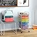 Giantex 6 Storage Drawer Cart Rolling Organizer Cart for Tools Scrapbook Paper Home Office School Multipurpose Mobile Utility Cart (Multicolor)