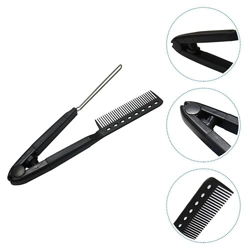 Miniatura 8 de Peine de pelo para alisar Cepillo recto en forma de V para peluquería peinado versátil peine - Viajes amigable