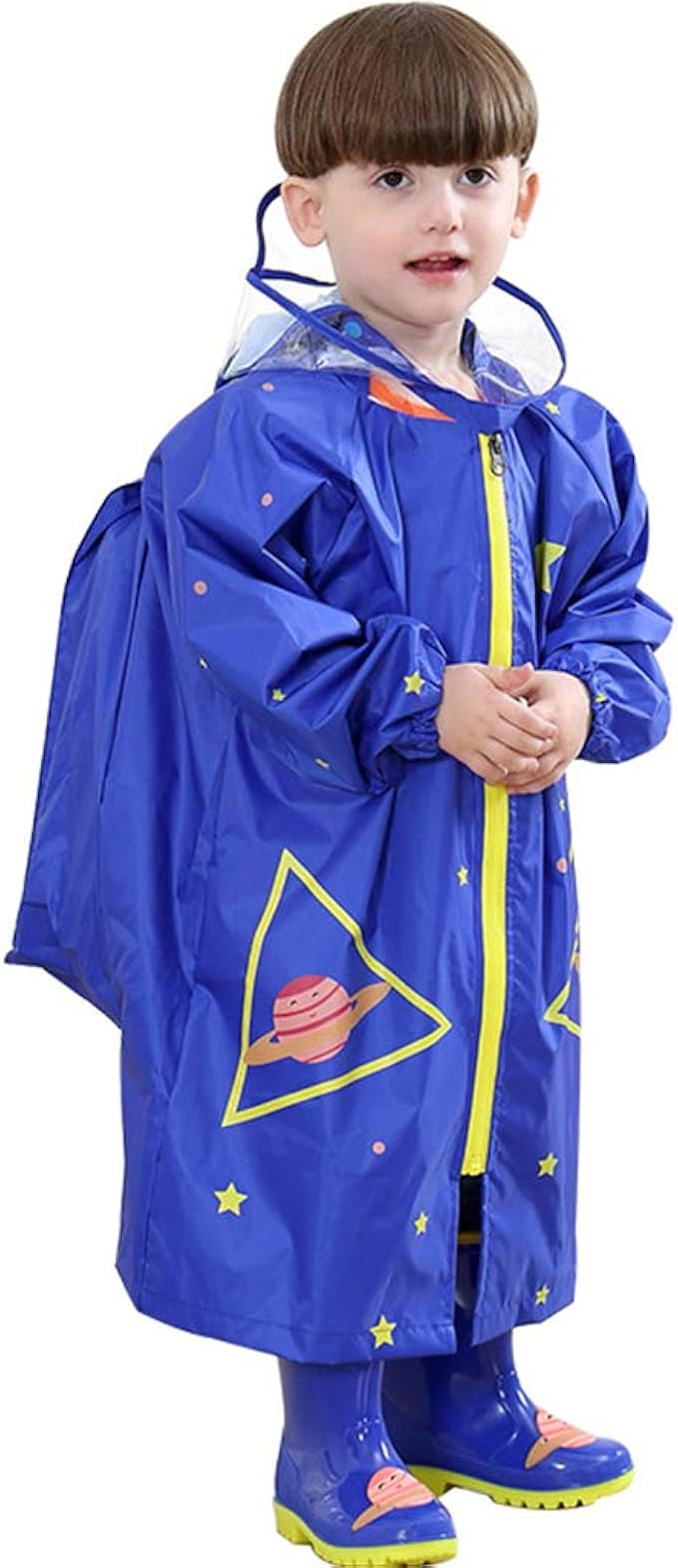 Kinder Regenanzug Einteilig Wasserdicht - Cartoon Overall Für Mädchen Mit Kapuze