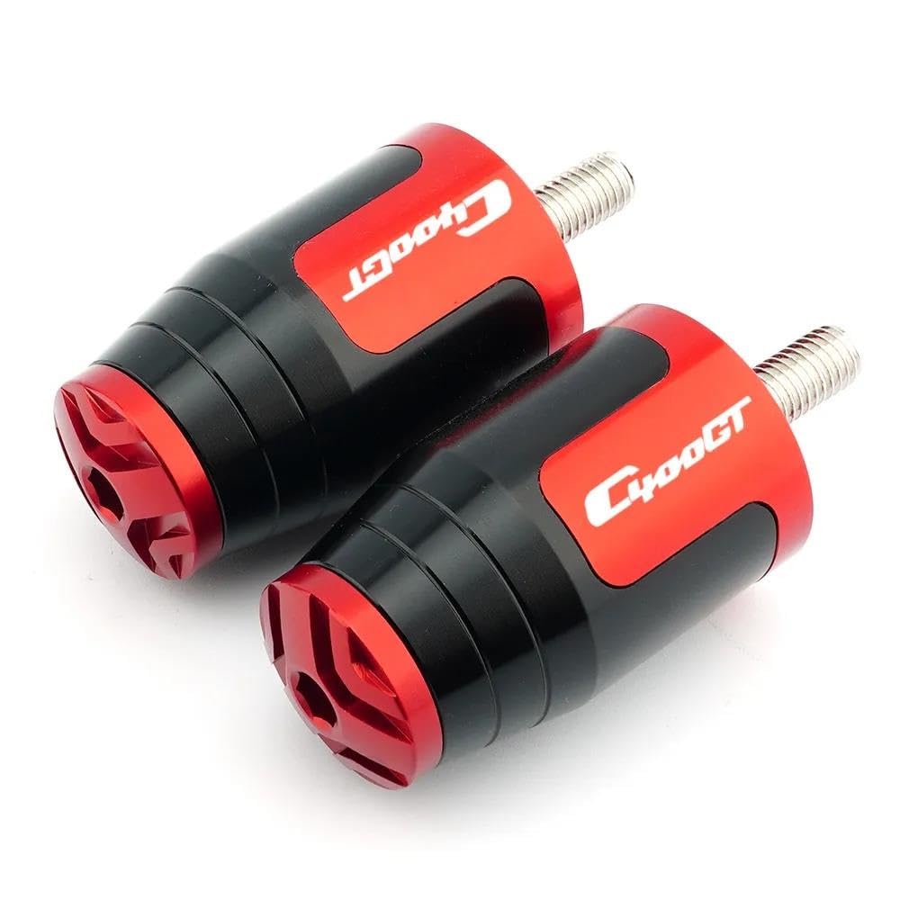 Accessoires de Moto C400X Bouchons de Guidon CNC Finition Premium Rouge
