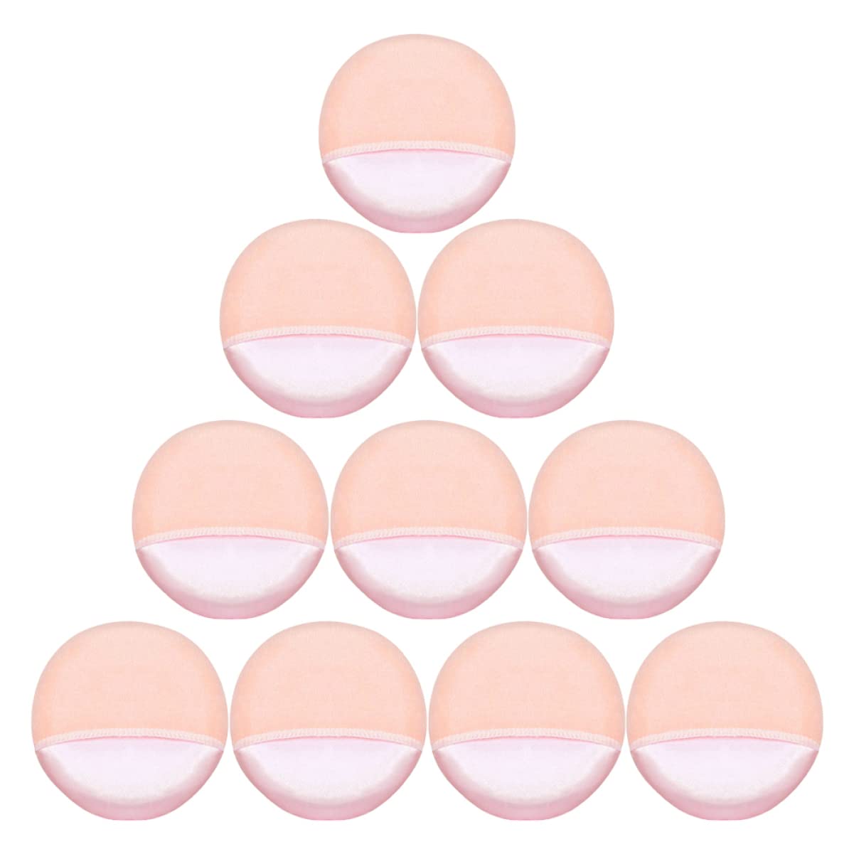 FRCOLOR 60pezzi Spugnetta Fondotinta Morbida e Lavabile Per Applicazione Make up Puff Per Polvere Con Sensazione Delicata e Skin-friendly Per Donne