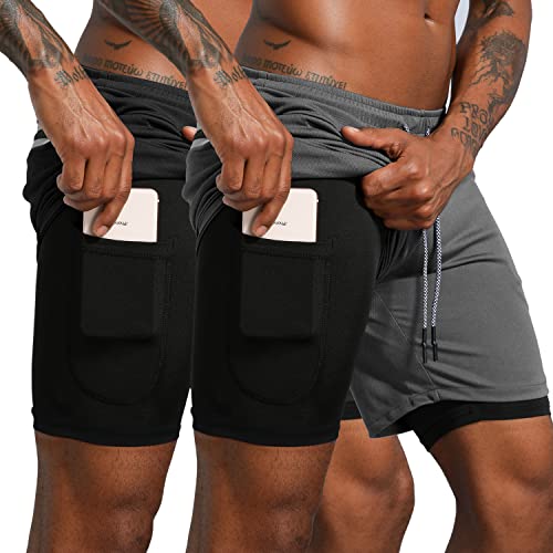 Image of IVAAN Black Polyester Shorts for Running- Regular, Gym